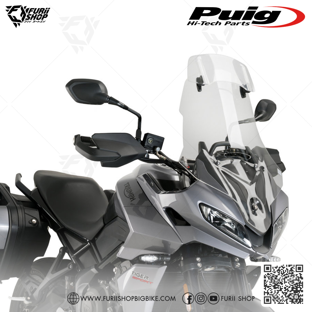 ชิลด์หน้า Puig Windshield Touring 2 Steps : for Triumph Tiger 660 2022-2023