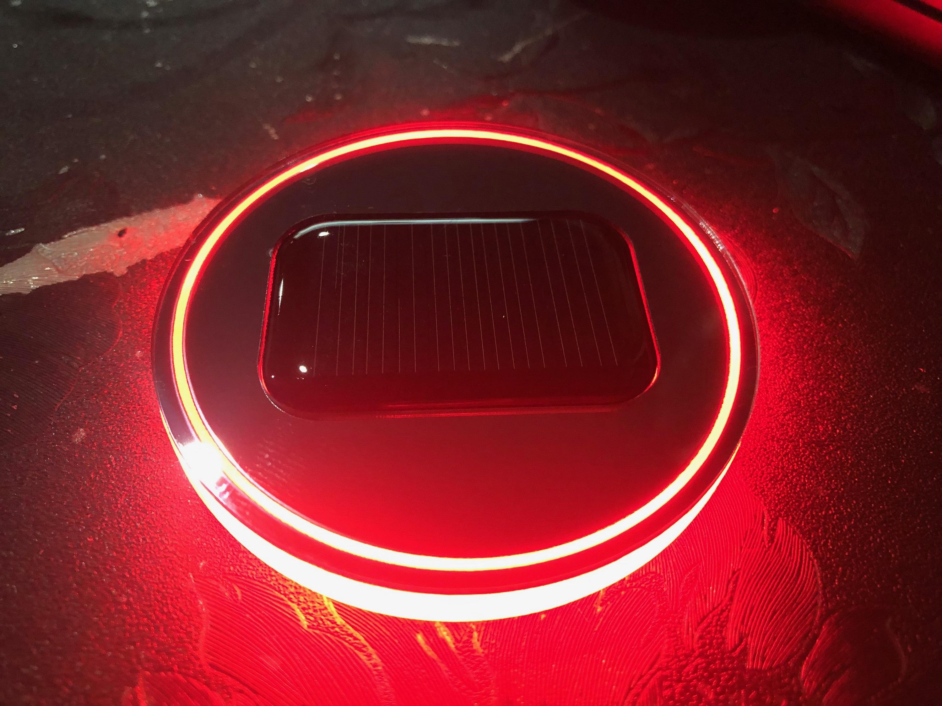 ไฟรองแก้ว ไฟวางขวด LED cup holder Red (สีแดง)