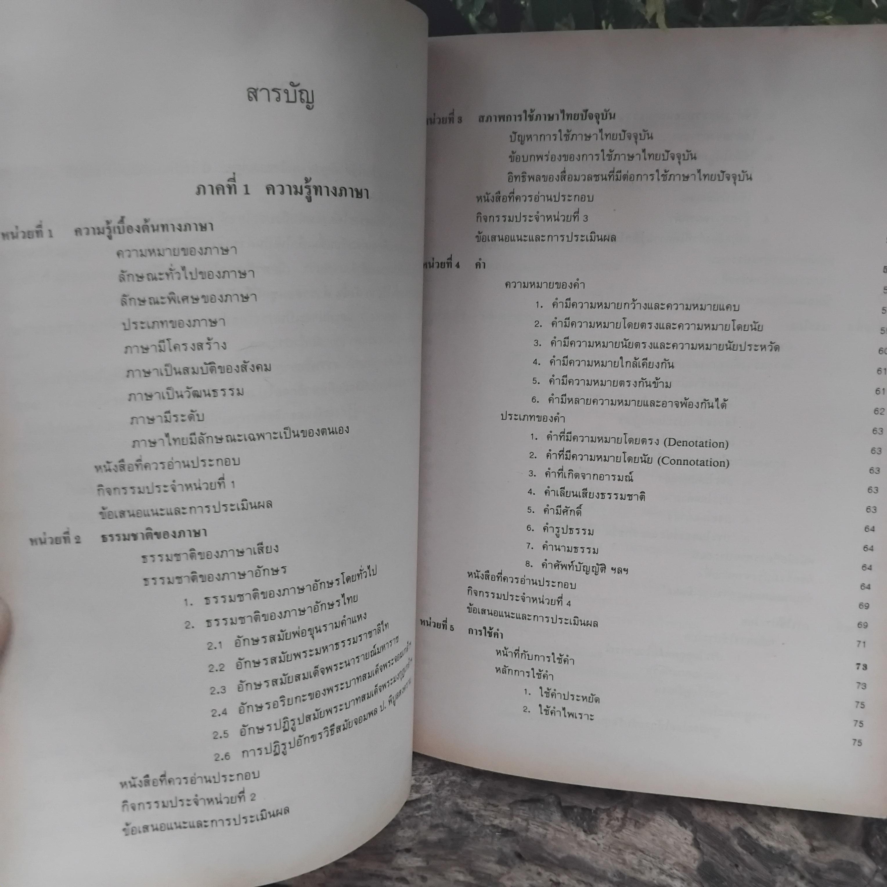 ความรู้และทักษะทางภาษา โดย ผช.ศ. สนิท ตั้งทวี ความรู้ภาษาไทยที่ครอบคลุมทุกระดับการใบ้ภาษาไทย มือ1