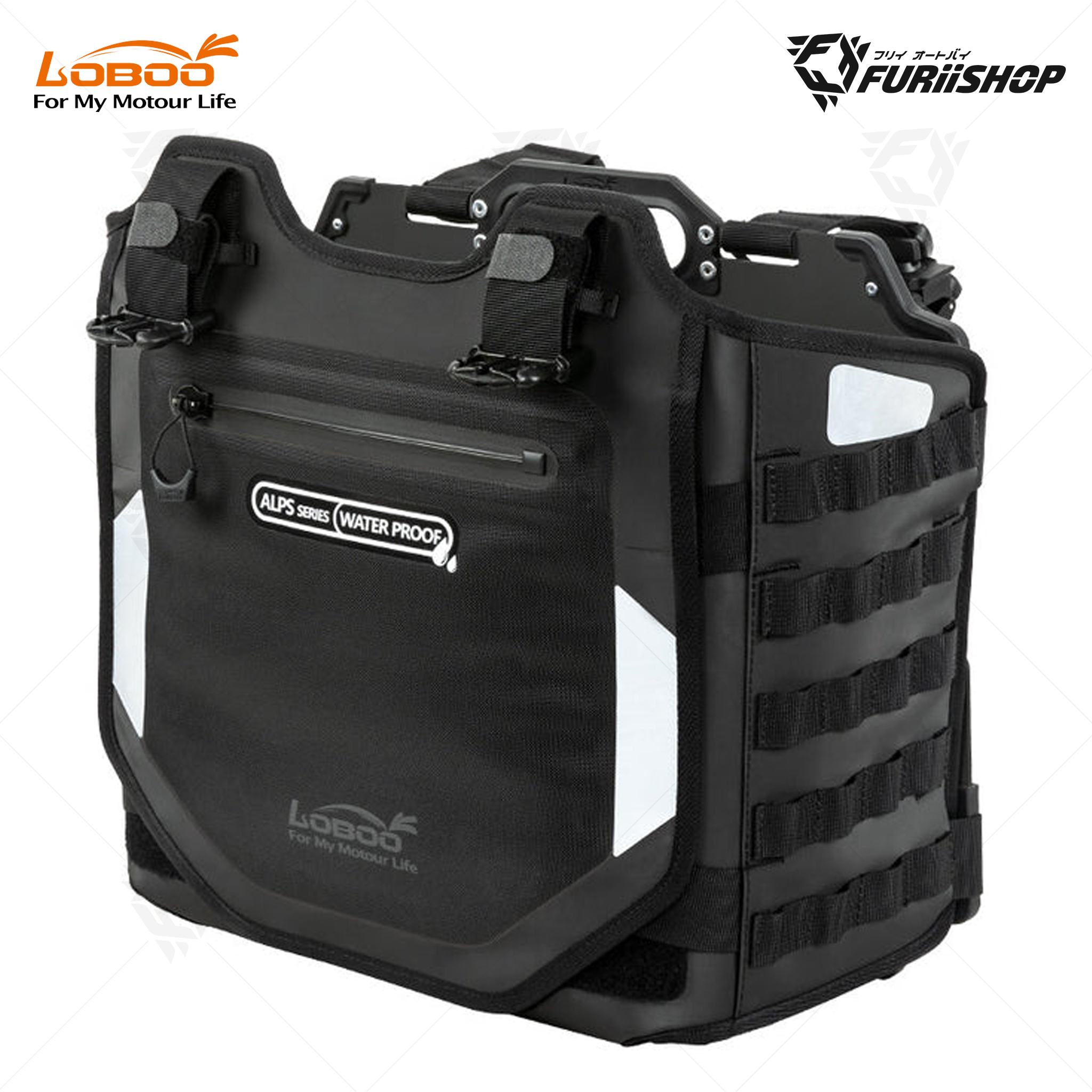 Alps Inflatable BAB30-30TBK กระเป๋าติดแรคข้าง ปั้มลมได้ สีดำ