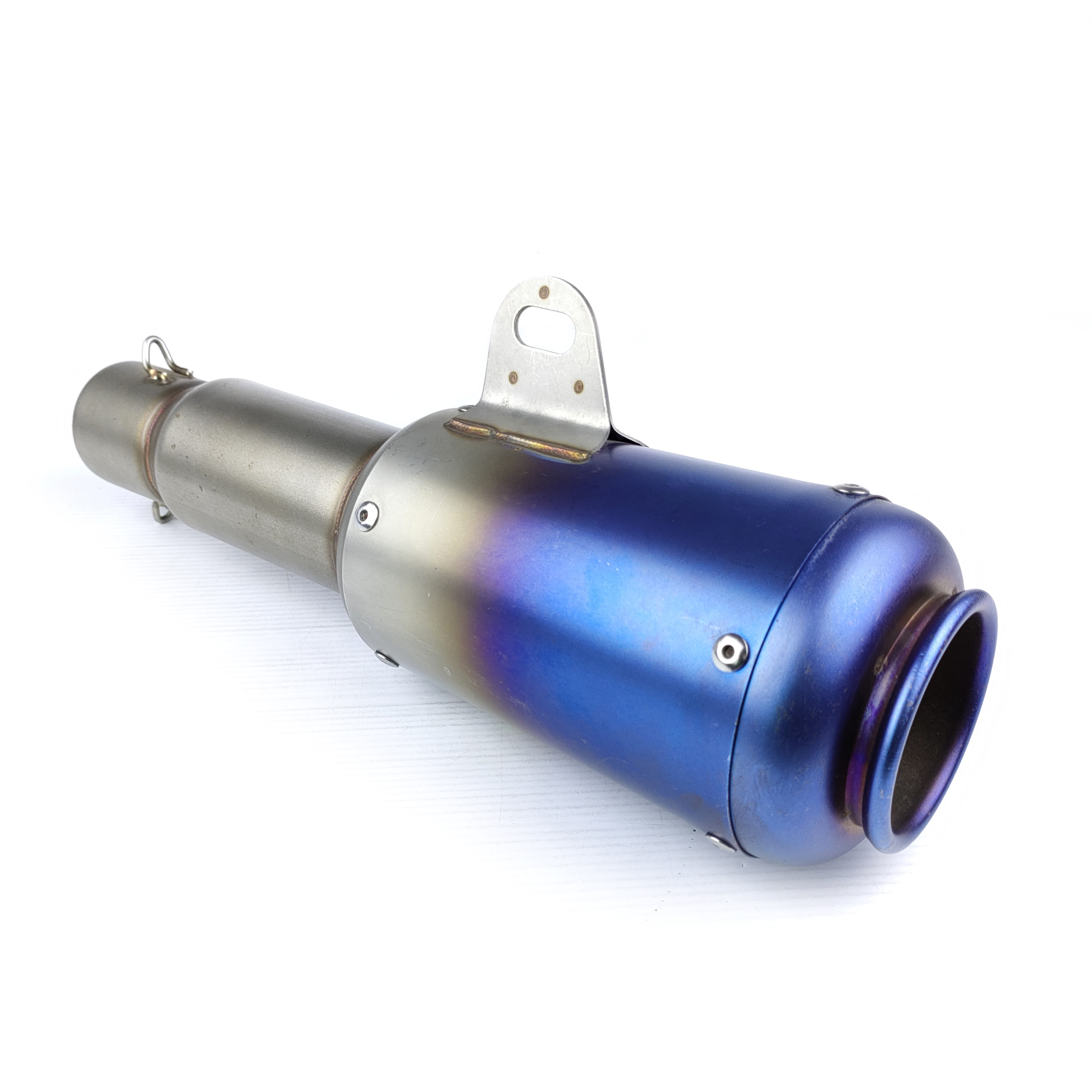 ปลายท่อสูตร ปลายท่อแต่ง Akrapovic สวมคอ 2 นิ้ว ยาว 14 นิ้ว สีเทไท