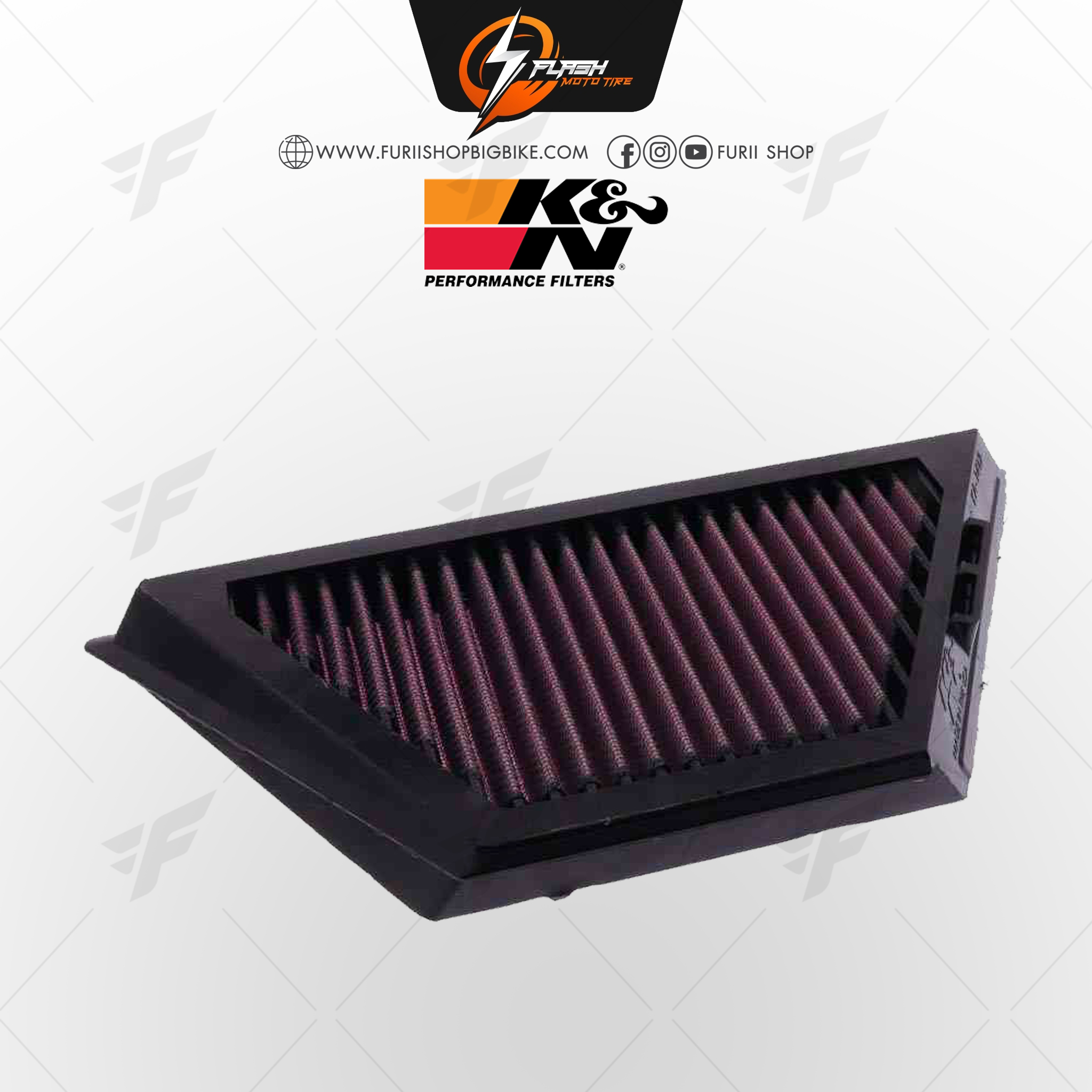 กรองอากาศ K&N สำหรับ KAWASAKI