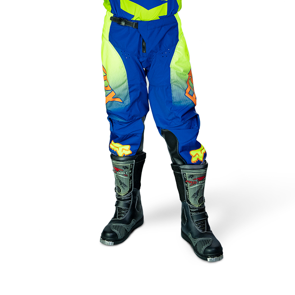กางเกงขับรถวิบาก กางเกงจักรยานยนต์วิบาก กางเกงวิบาก Motocross สีน้ำเงินเขียว