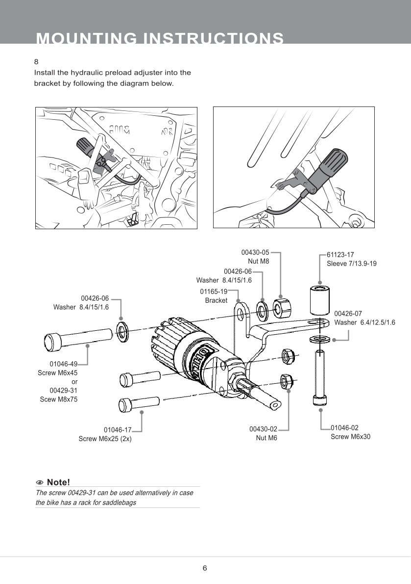 โช๊คหลังแต่ง Ohlins RE907 For Royal Enfield Himalayan ปี 2016-2023