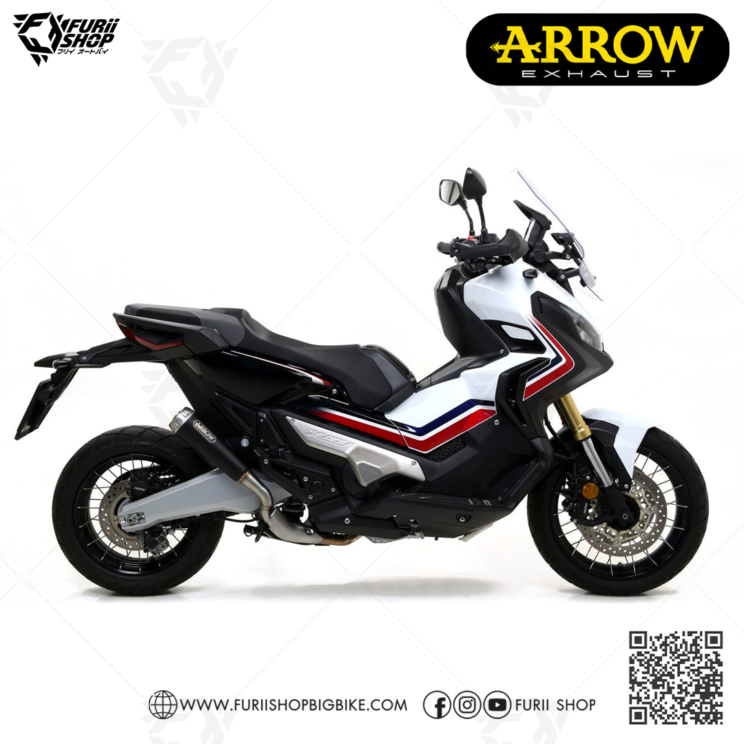ท่อมอเตอร์ไซค์ Arrow Slip on Moto GP Black : for HONDA XADV 750 2017-2020/All new 2021-2023