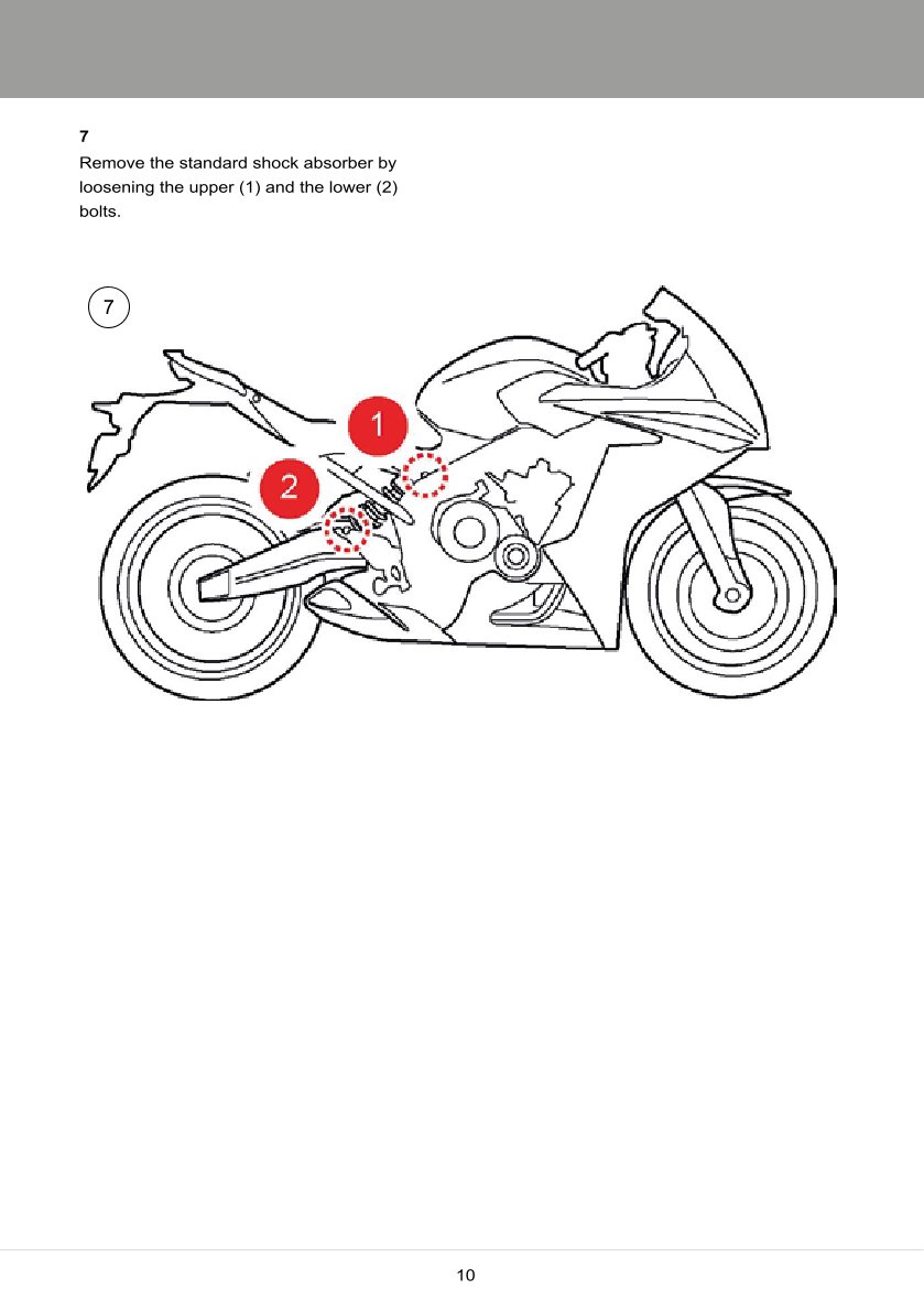 โช๊คหลัง OHLINS Sweden HO428 For Honda CB650F,CBR650F 2014-2016