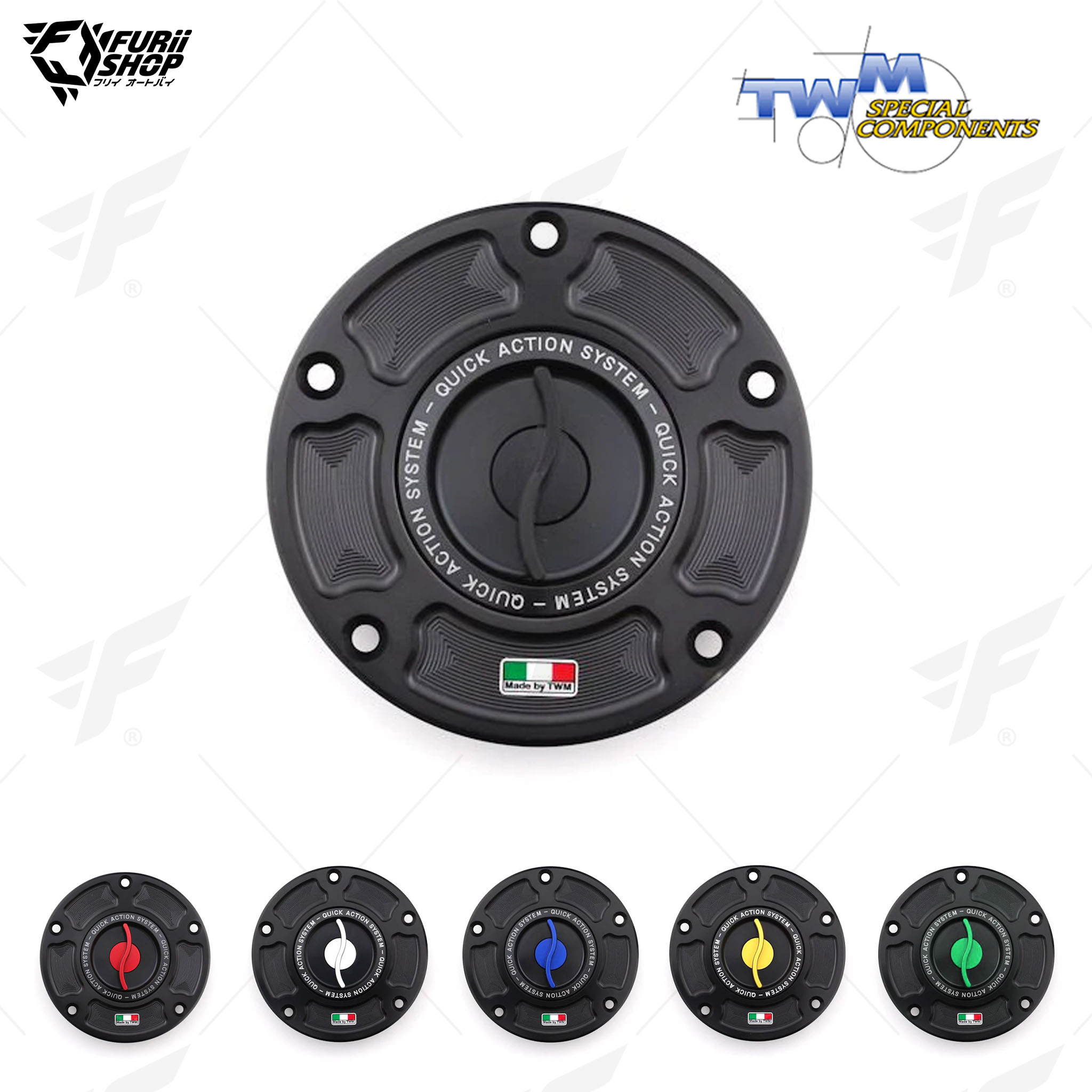 ฝาถังน้ำมัน Aluminium Fuel Cap TWM TDPR.06 : for Ducati DIAVEL/X DIAVEL -18/MONSTER 696/796/1100/EVO/PANIGALE 899/959/1199/1299/R/PANIGALE V2/PANIGALE V4/S/SPECIALE/R/1100/STREETFIGHTER/848/V4/S/SCRAMBLER – All Models