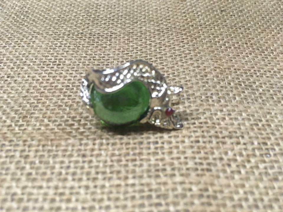 จี้พญานาค เนื้อเงิน รัดแก้วพญานาค