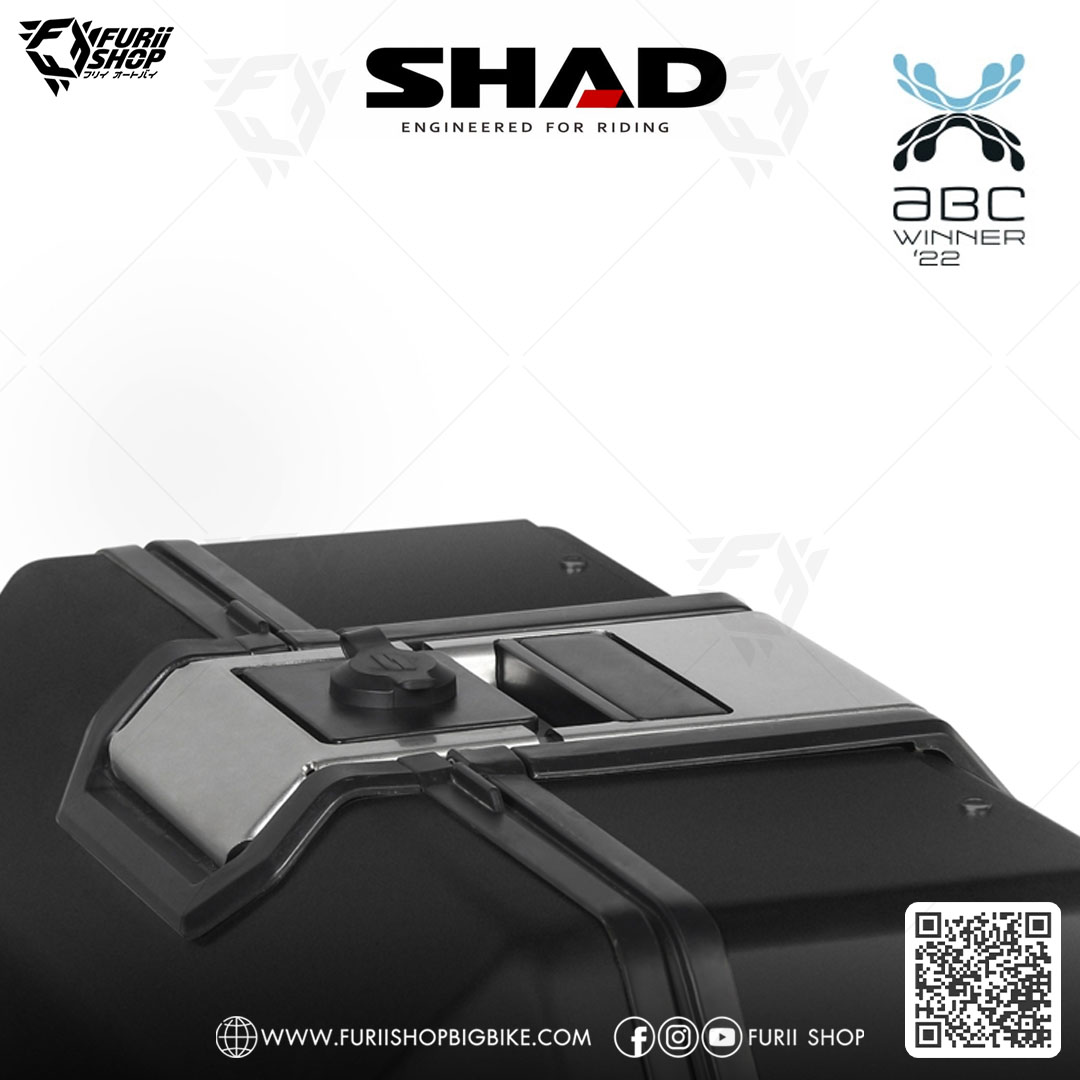 กล่องหลัง SHAD TR55 Black ขนาด 55 ลิตร (สามารถเก็บหมวกกันน็อคได้ 2 ใบ)