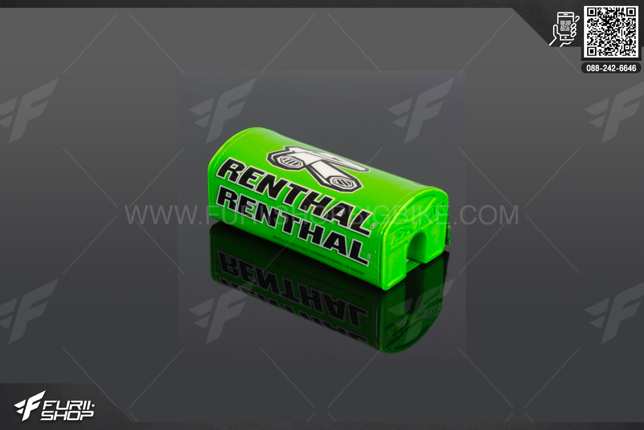 Bar Pads RENTHAL Limited Edition P330 Fatbar Pad Green, Green Foam