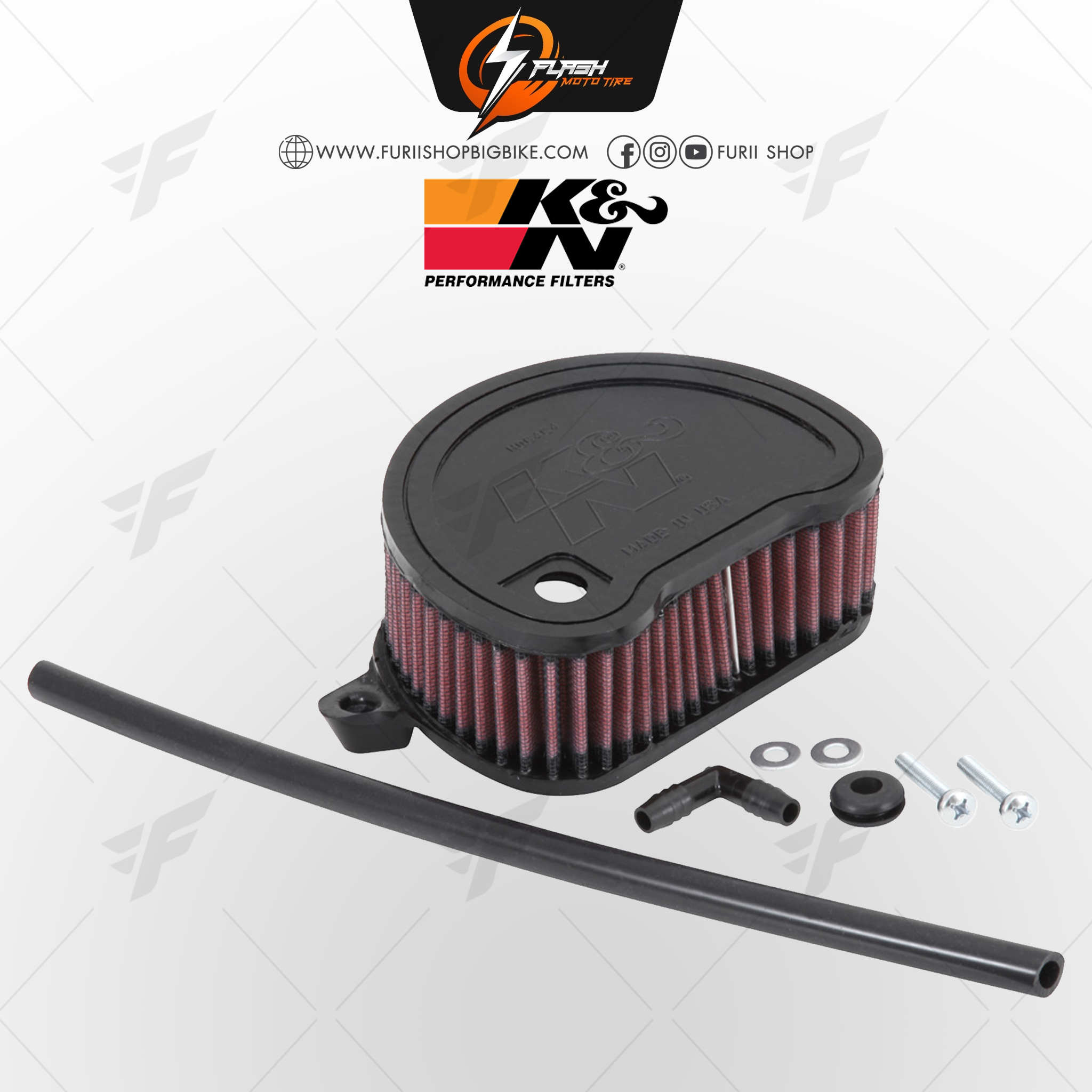 กรองอากาศ K&N สำหรับ YAMAHA