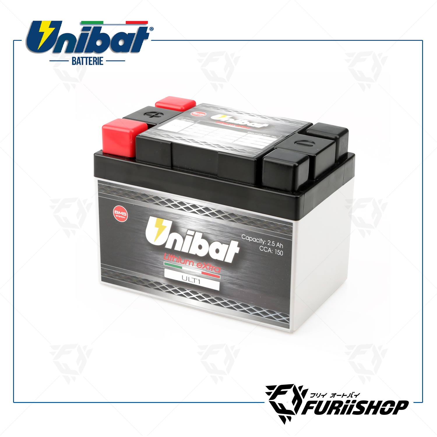 แบตเตอร์รี่รถมอเตอร์ไซต์ Unibat Battery Lithium eXtra Series ULT1 For BMW , KTM , Kawasaki