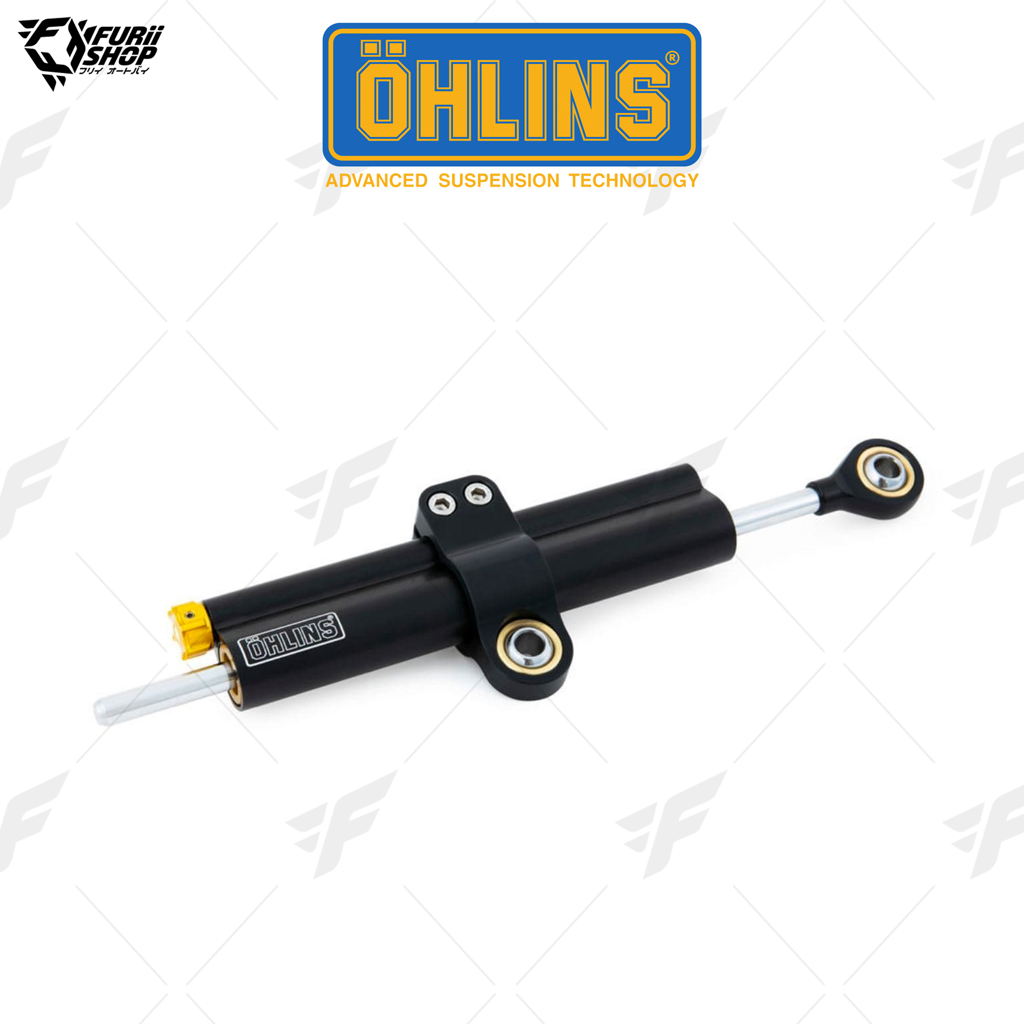 กันสะบัด Ohlins Steering Damper Stroke 120 Blackline (SD 010) : for Universal