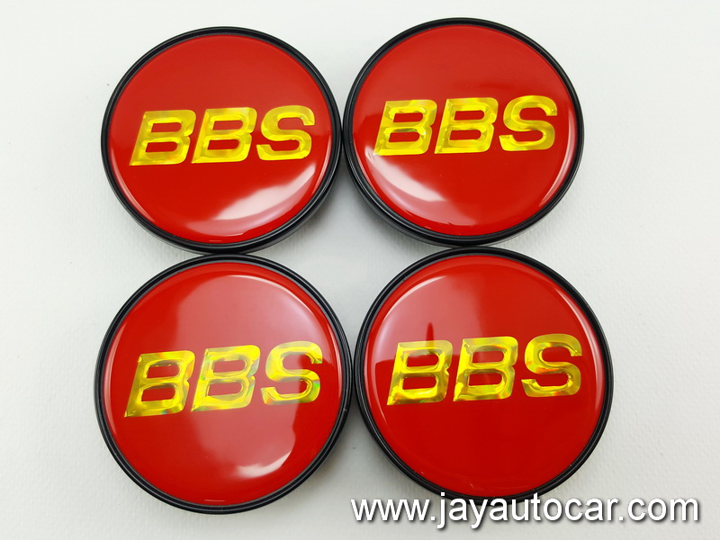 ฝาล้อรถยนต์ BBS สำหรับ ล้อแม็ก สติ๊กเกอร์เรซิ่น BBS แดง ขอบดำ ขนาด 58 มิล 1ชุด 4ชิ้น 58mm.