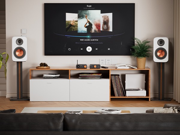 Fosi Audio SP601 ลำโพง Bookshelf Speakers แบบ 2 ทาง สำหรับโฮมเธียเตอร์,คอมพิวเตอร์ตั้งโต๊ะ ประกันศูนย์ไทย สำเนา