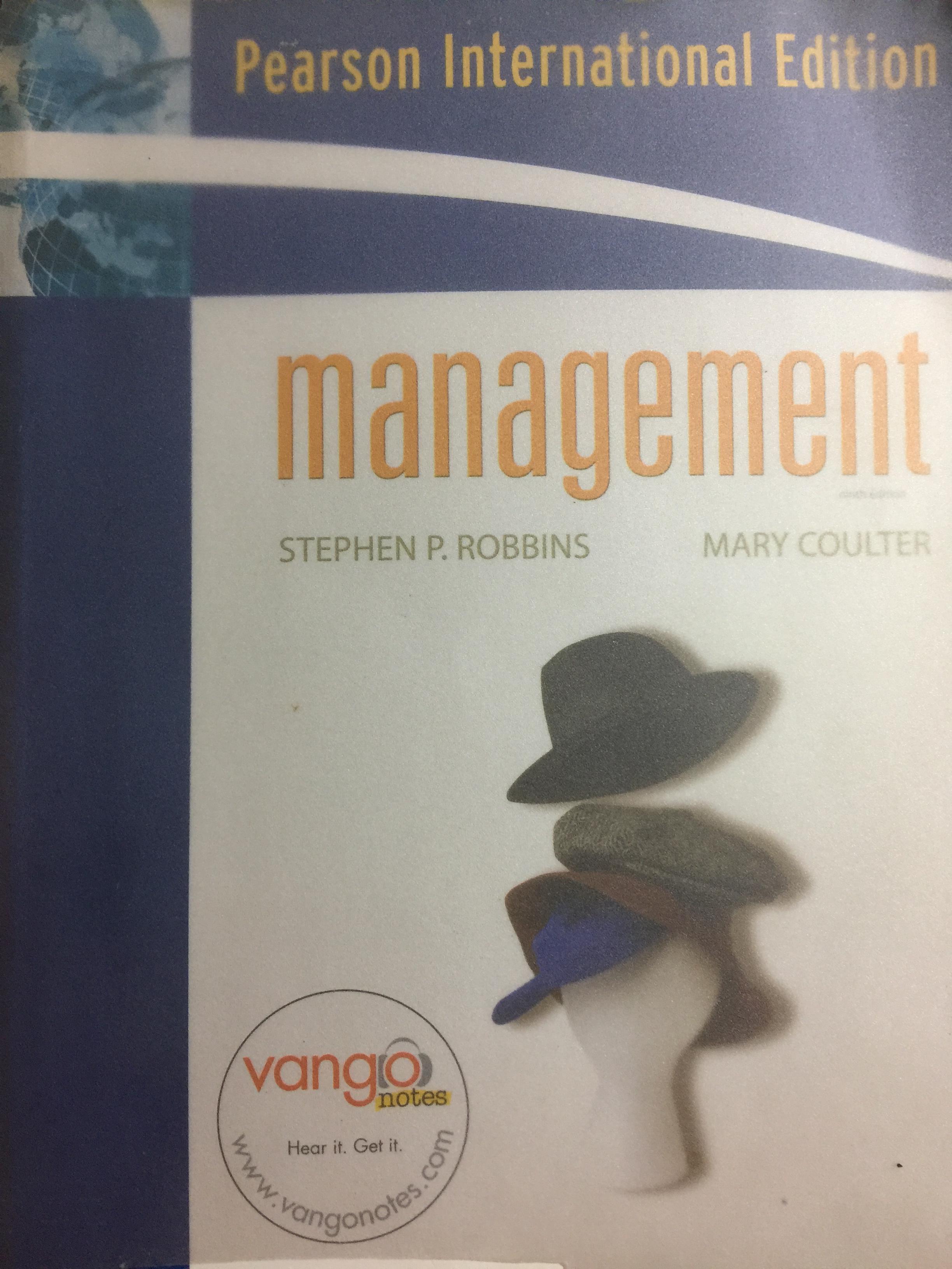 management ninth Edition. ผู้เขียน Stephen P. Robbins และ Mary Coulter. 0 กก.