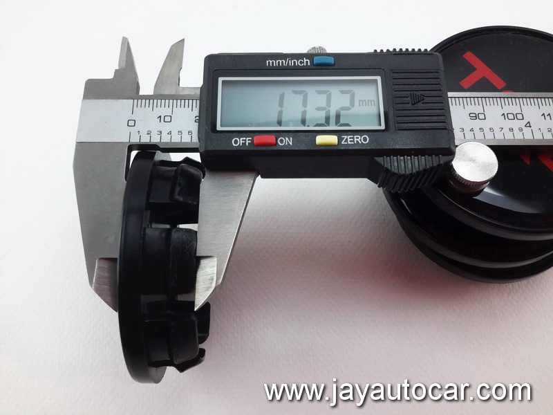 ฝาล้อรถยนต์ สำหรับ ล้อแม็ก สติ๊กเกอร์ TRD แดง ขนาด 58 มิล 1ชุด 4ชิ้น 58mm.