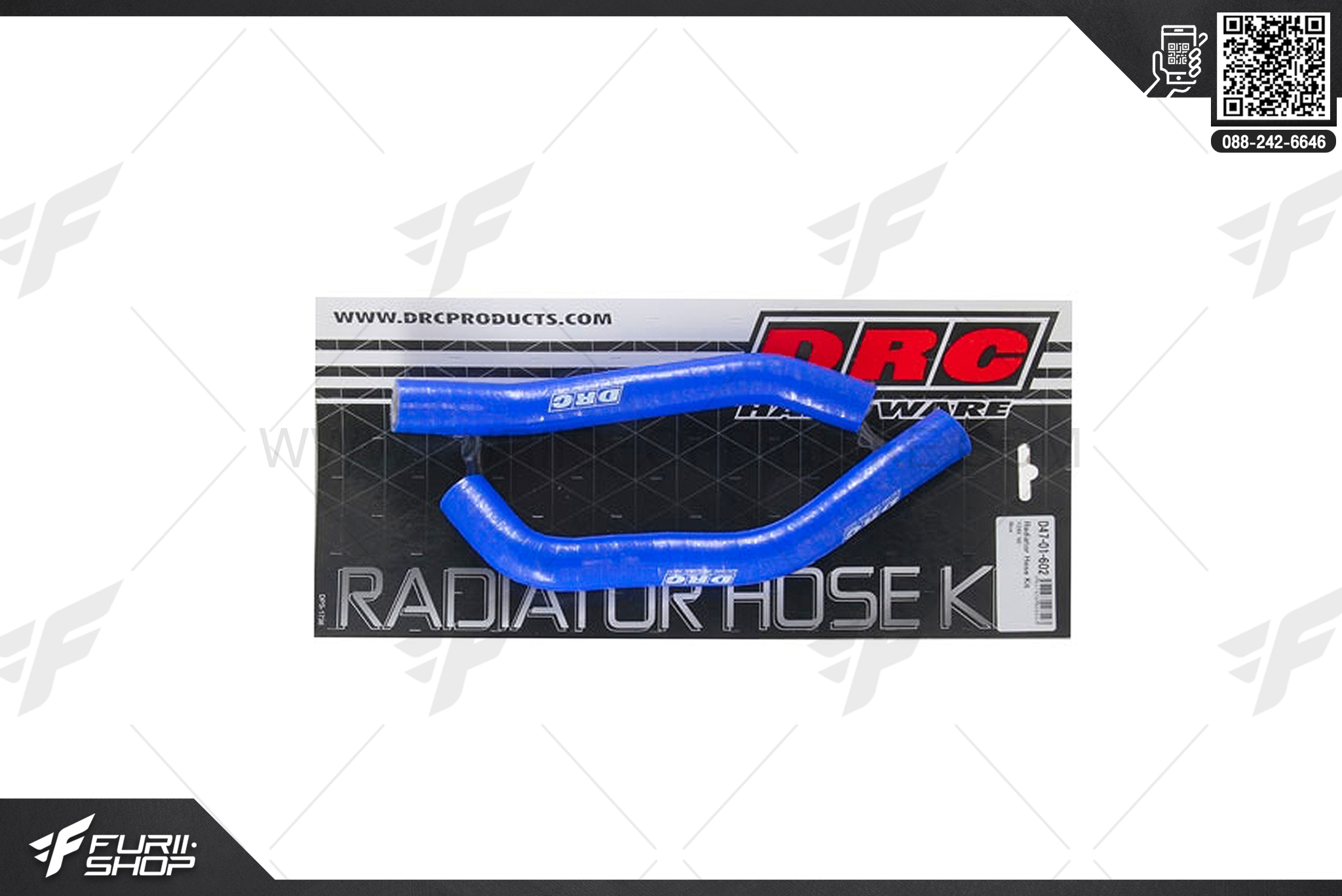 ท่อยางหม้อน้ำ DRC D47-01-602 RADIATOR HOSE KIT YAMAHA YZ85 02 BLUE ท่อแต่ง ท่อสูตร ท่อบิ๊กไบค์ ท่อBigbike ท่อไอเสีย