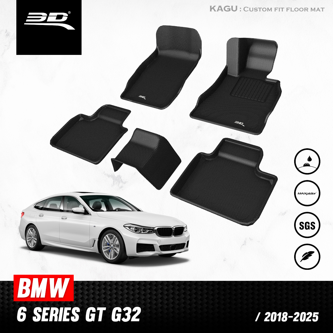 พรมปูพื้นรถยนต์ 3D สำหรับ BMW 6 Series GT ( G32 ) 2018-ปัจจุบัน