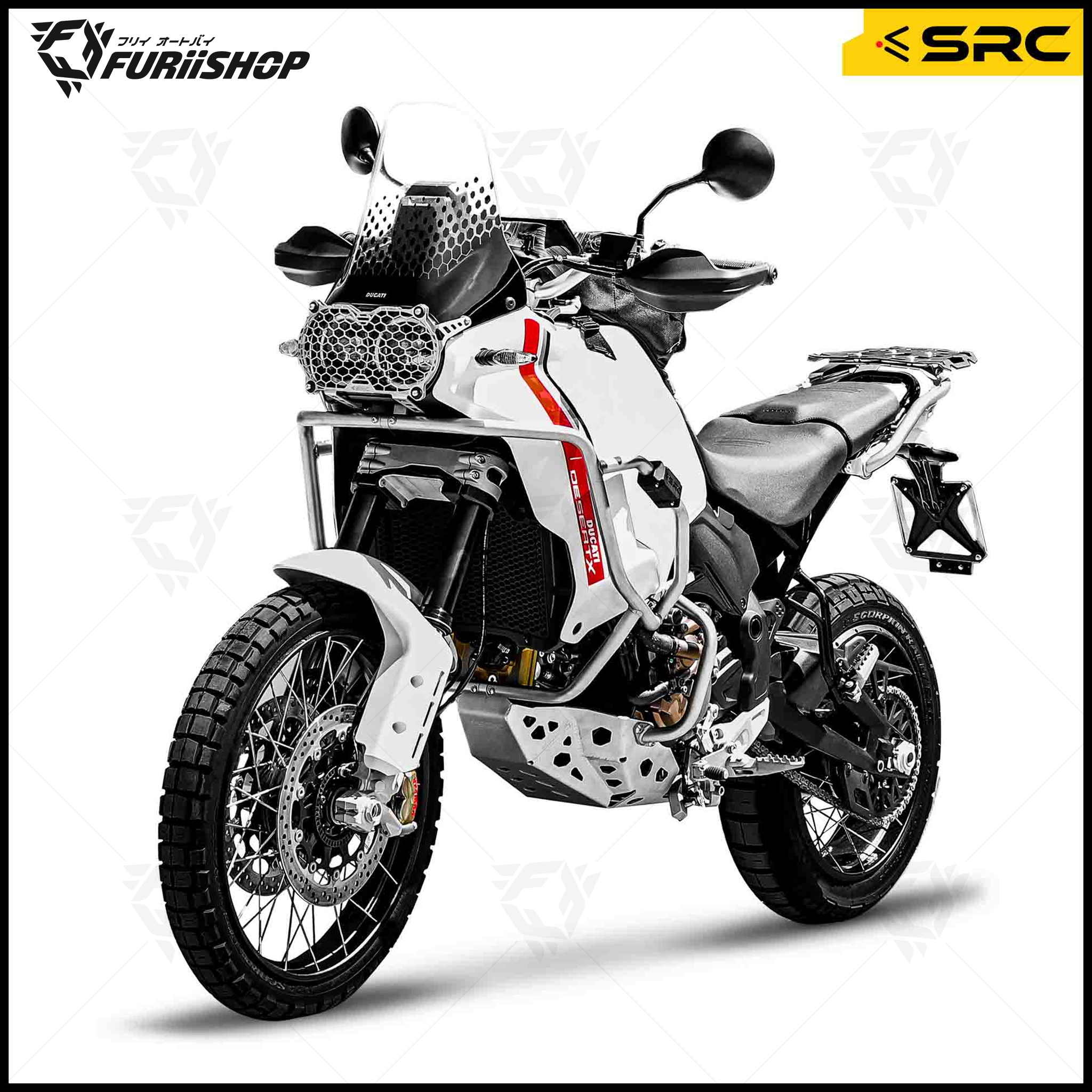 แคชบาร์ CRASH BAR FULL SRC FOR DUCATI DESERTX 2023