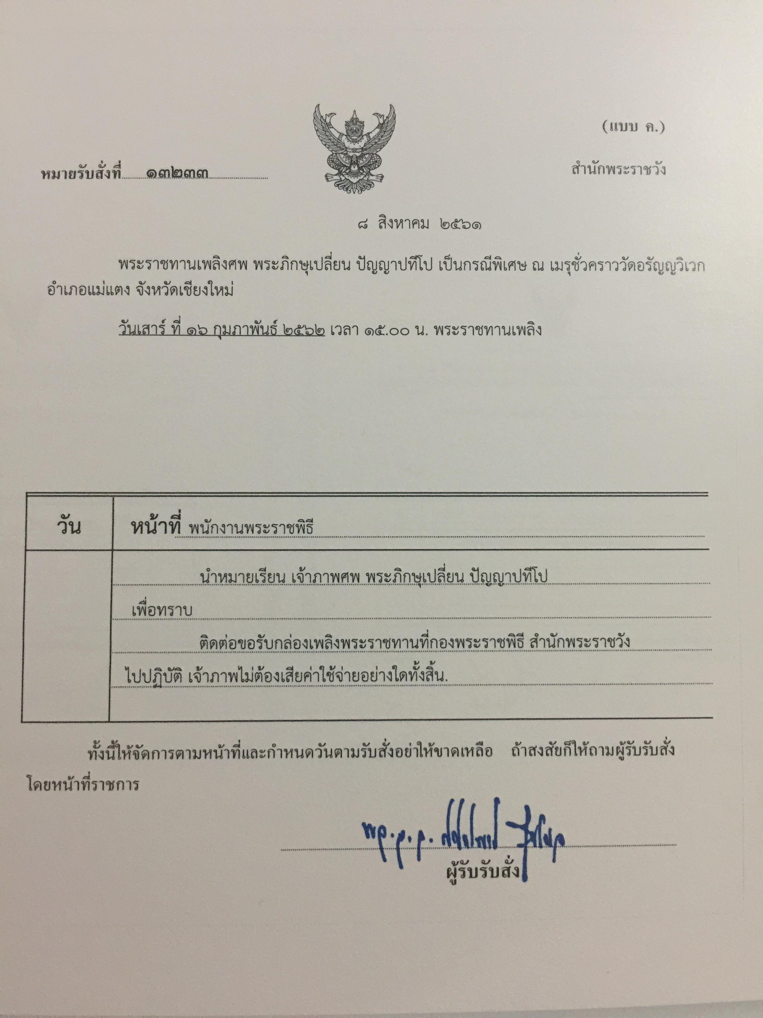 หนังสือที่ระลึกงานพระราชทานเพลิงศพ พระภิกษุเปลี่ยน ปัญญาปทีโป เจ้าอาวาสวัดอรัญญวิเวก อำเภอแม่แตง จังหวัดเชียงใหม่ 0 กก.