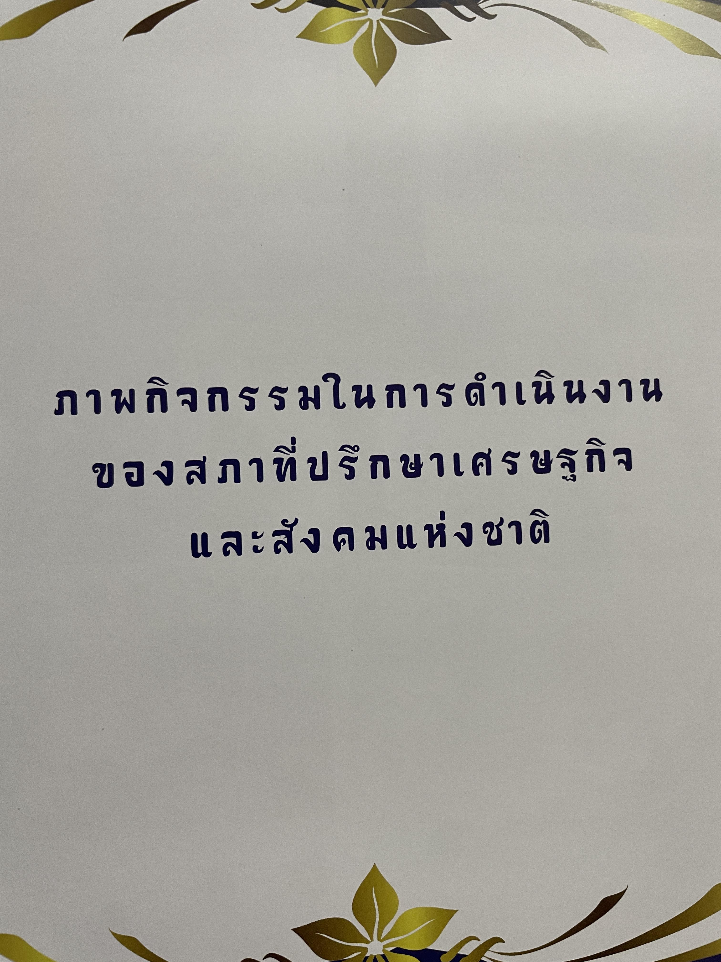 1 ทศวรรษ สภาที่ปรึกษาเศรษฐกิจและสังคมแห่งชาติ 3,800 กรัม