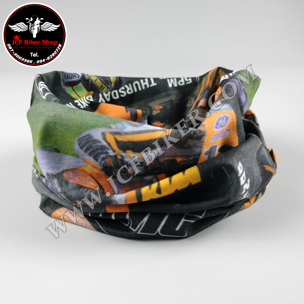 ผ้าบัฟ KTM สีดำส้ม