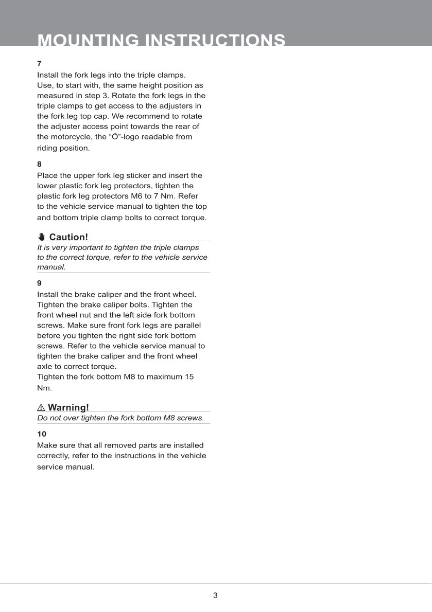 โช้คหน้า OHLINS FFX1202 FOR Honda CRF 450R 2017-2024