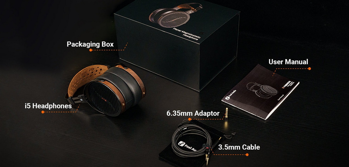 Fosi Audio i5 หูฟังไดรเวอร์ Planar ขนาด 97 มม. ดีไซน์แบบเปิดหลัง ประกันศูนย์ไทย