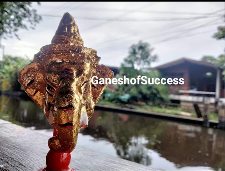 เศียรบรมครู เศียรพระพิฆเนศ ปิดทอง ขนาดเล็ก