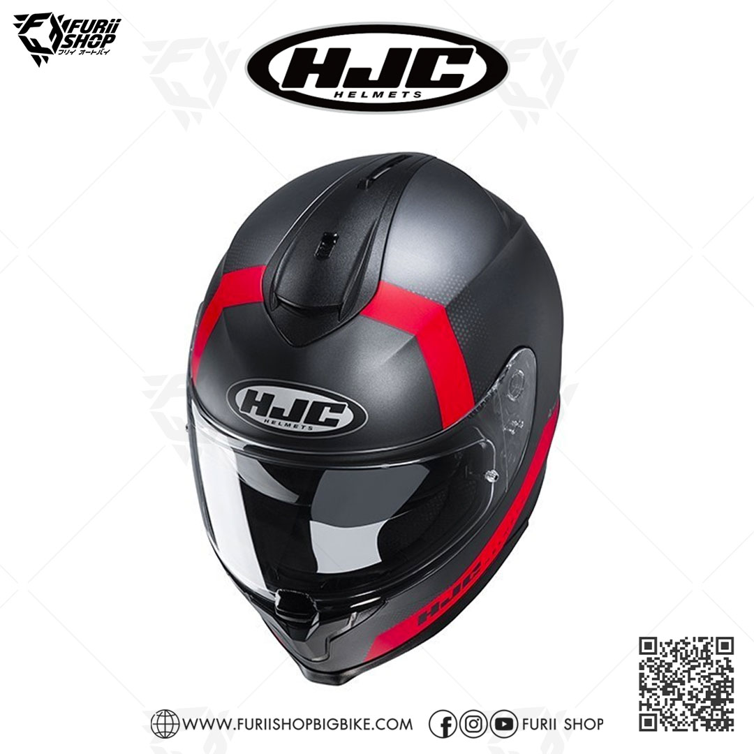 หมวกกันน็อคเต็มใบ(มีแว่นกันแดด) HJC C70 : EURA MC1SF