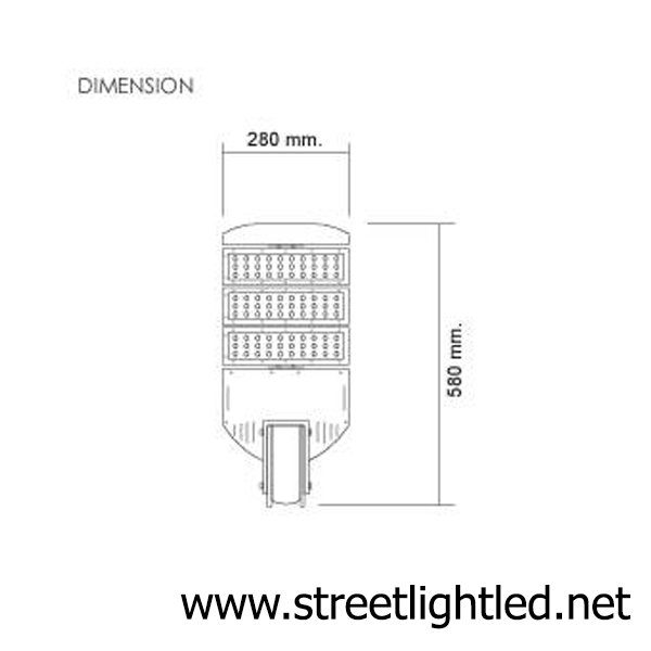โคมไฟถนน LED 120w รุ่นModule Series ยี่ห้อGata (แสงขาว)