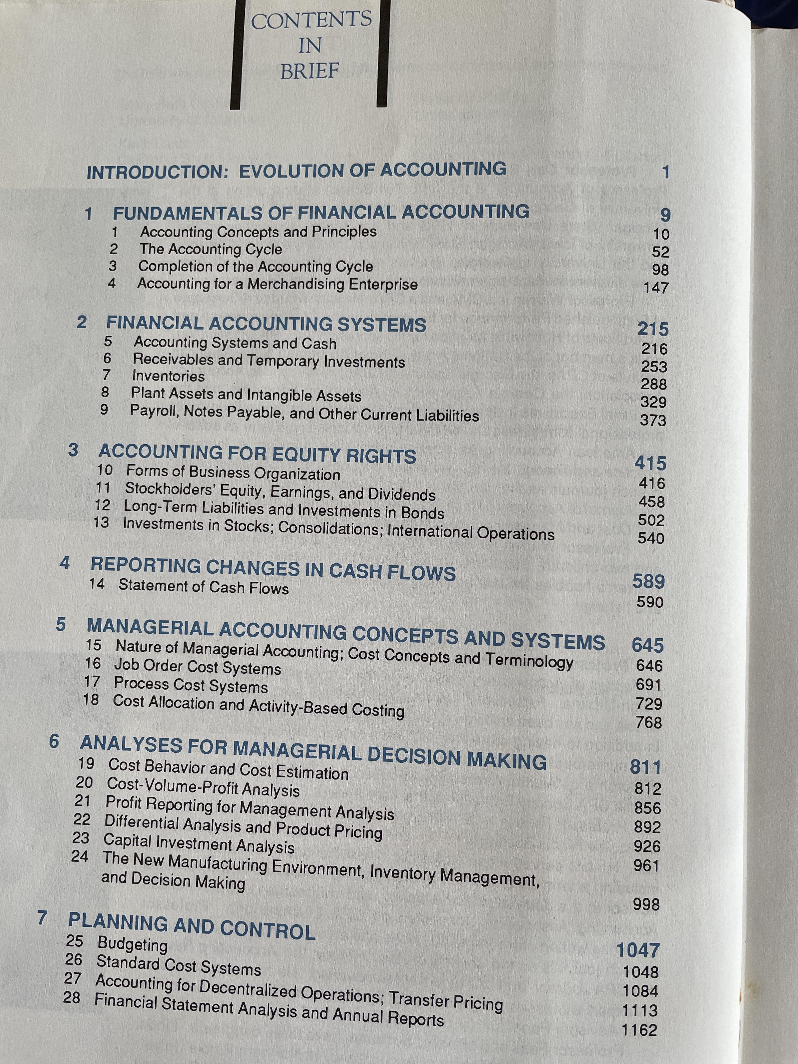 PRINCiPLES OF FINANCIAL & MANAGERIAL ACCORDING. พิมพ์ครั้งที่ 3 ผู้เขียน WARREN & FESS 10 กก.