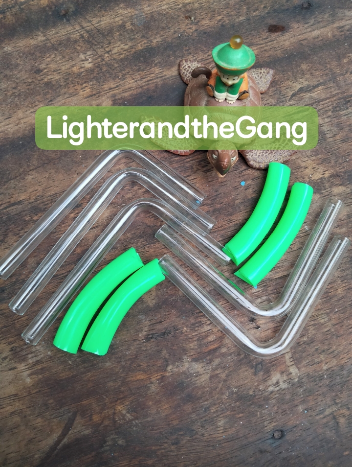 หลอดทดลองวิทยาศาสตร์ หลอดงอและยางยึด