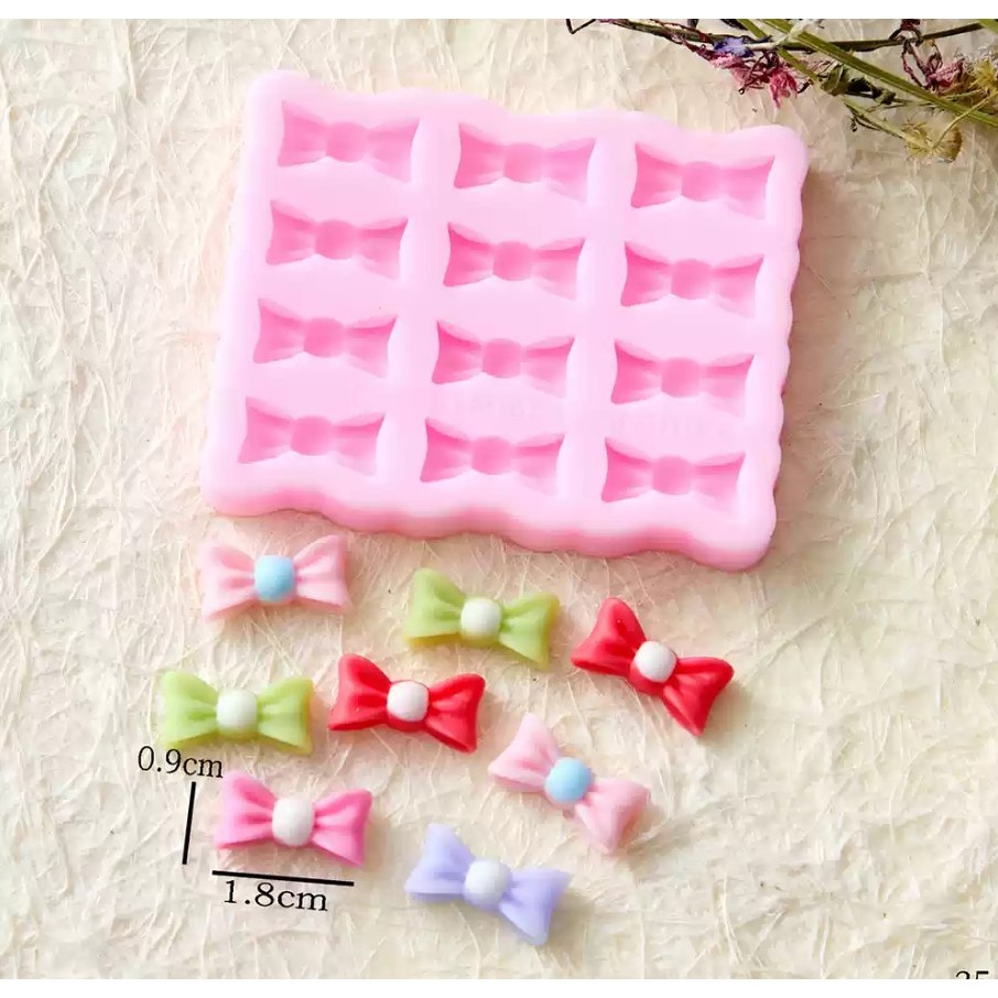 แม่พิพม์ซิลิโคน ฟองดองโบว์ คละไซร์ วุ้น ช๊อคโกแลต ฟองดอง กัมแพลส