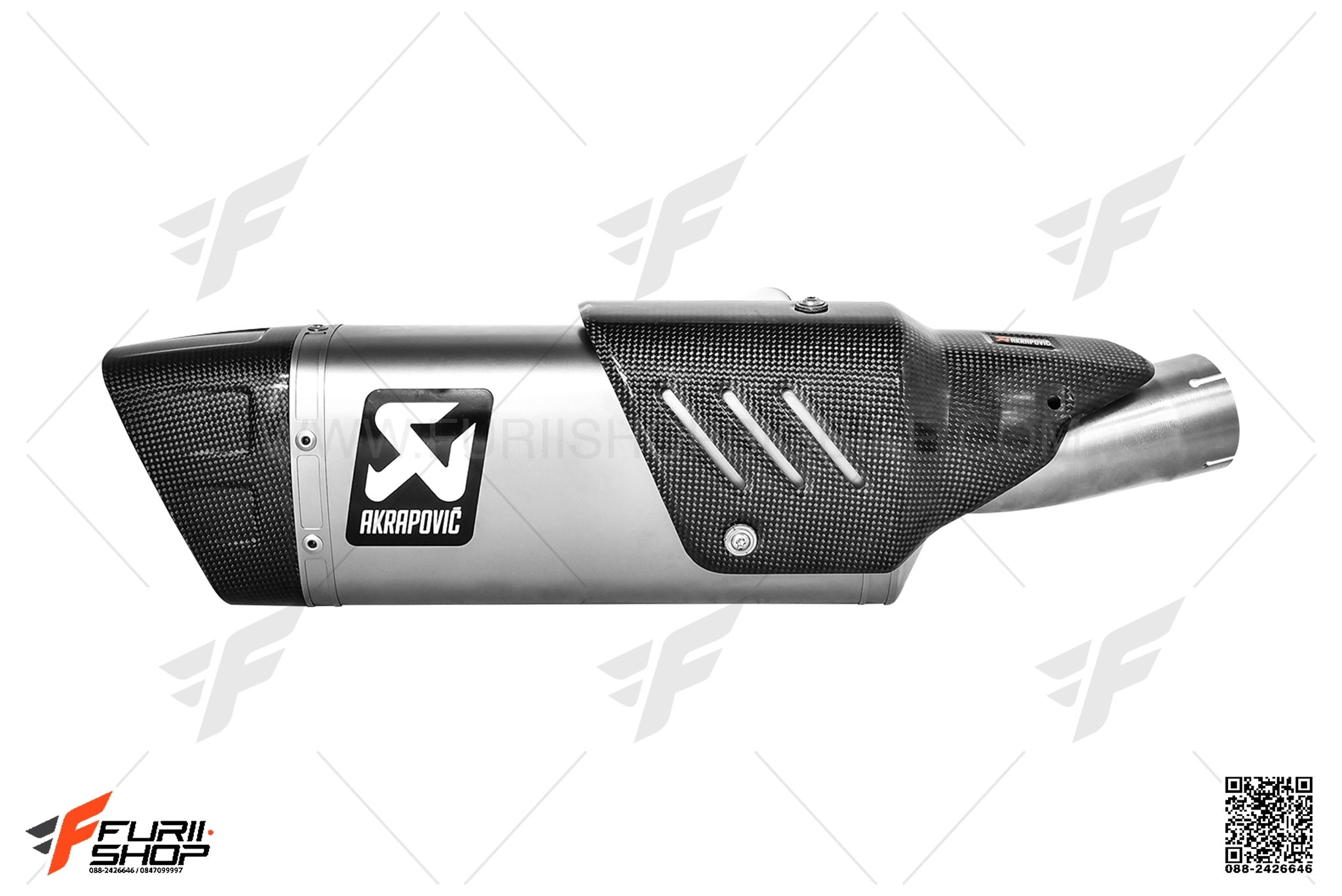 ท่อมอเตอร์ไซค์ AKRAPOVIC GP TITANIUM SLIP-ON FOR HONDA CB1000R ท่อแต่ง ท่อสูตร ท่อบิ๊กไบค์ ท่อBigbike ท่อไอเสีย