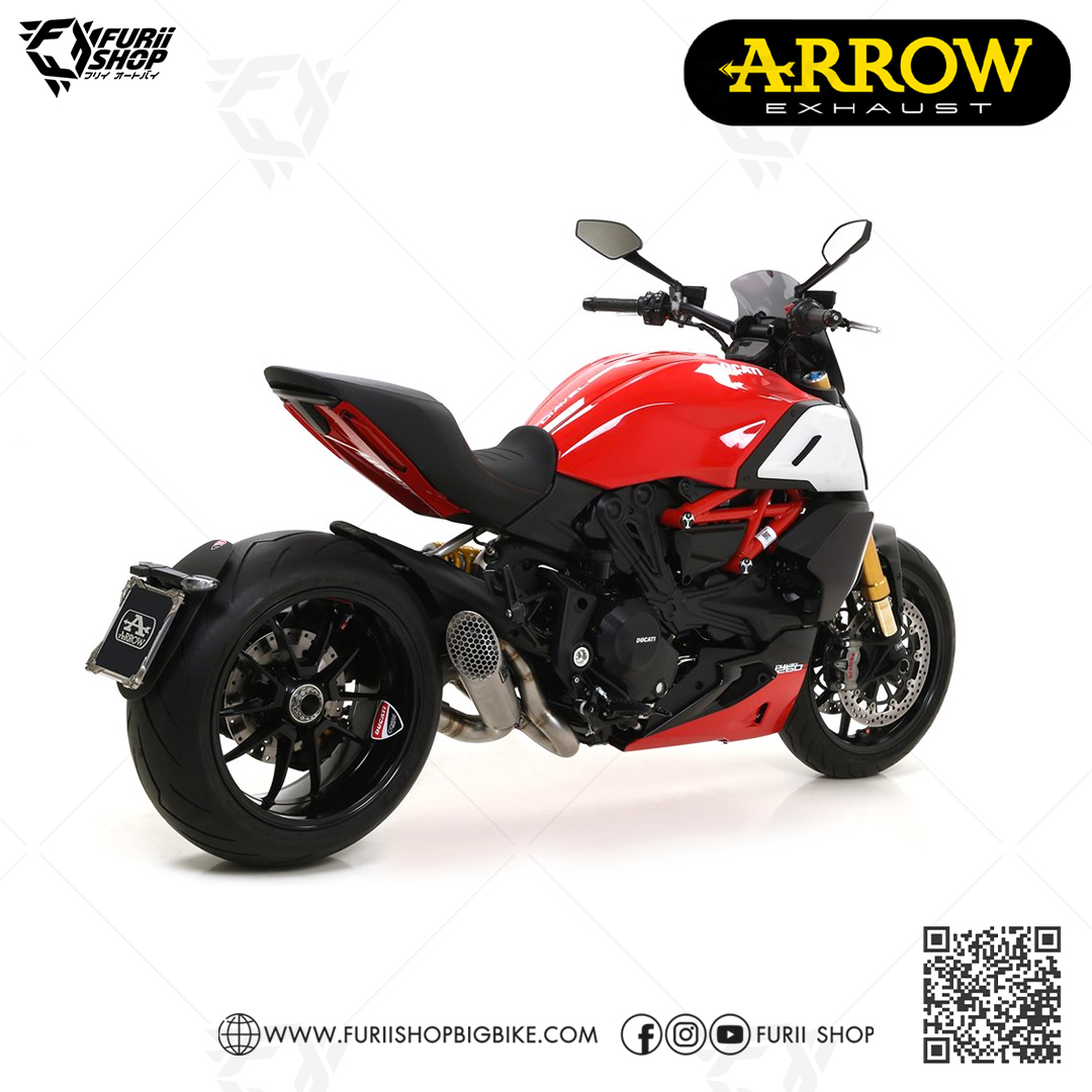 ท่อมอเตอร์ไซค์ Arrow Prorace Titanium : for Ducati Diavel 1260 2019-2023