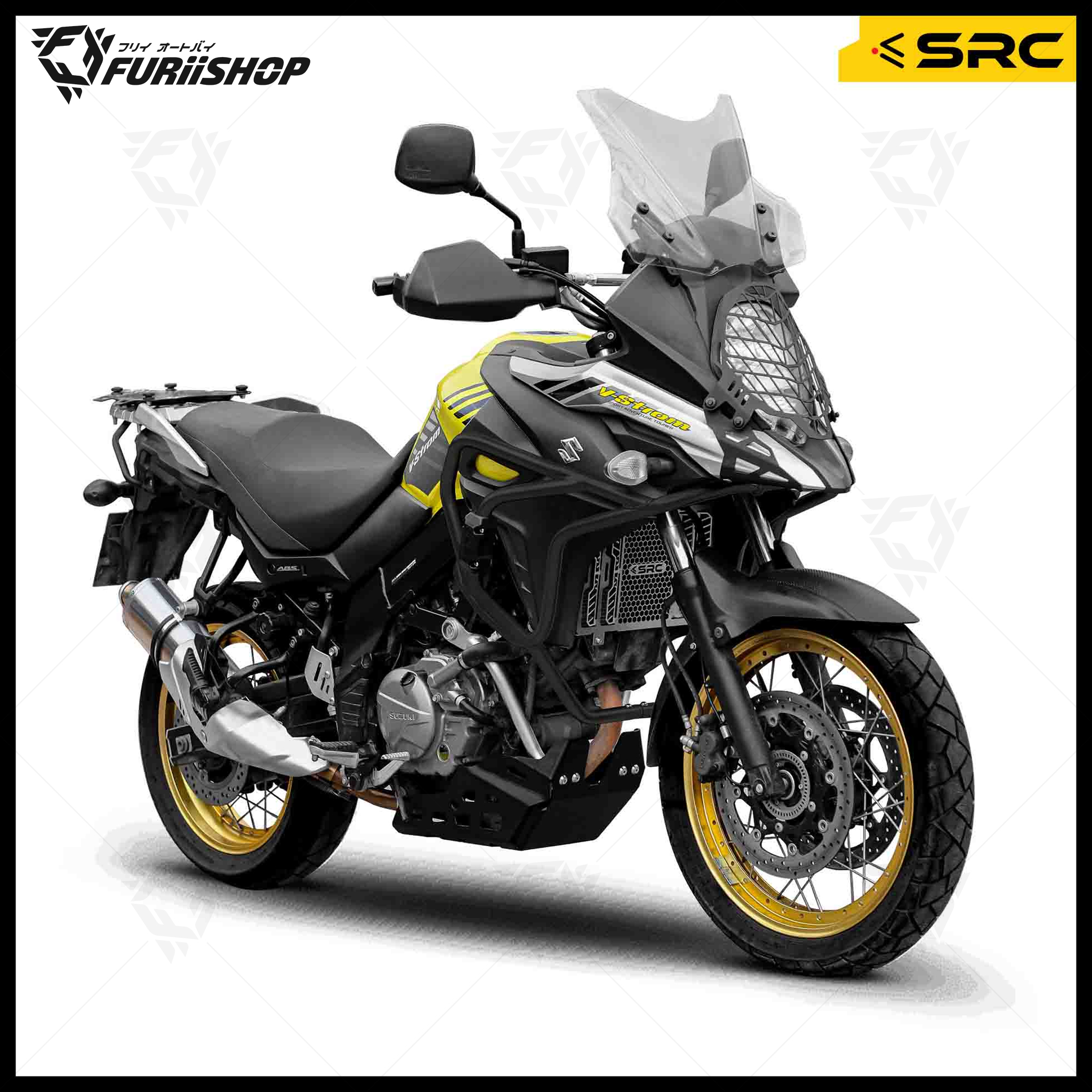 แคชบาร์ CRASH BAR FULL SET FOR SUZUKI V-STROM 650
