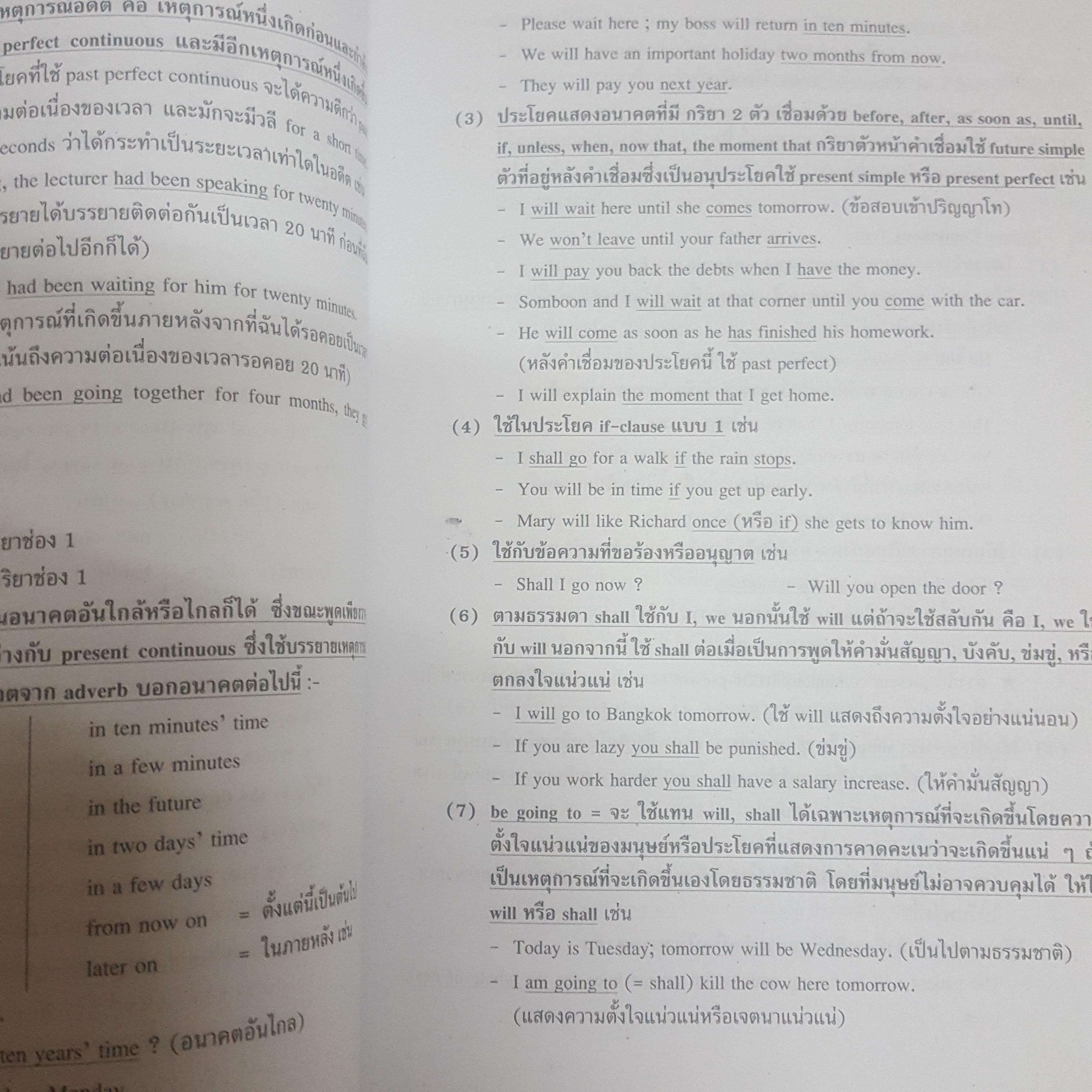 หลักการใช้ TENSE และ IDIOM พร้อมด้วยกริยา 3 ช่องที่ควรรู้