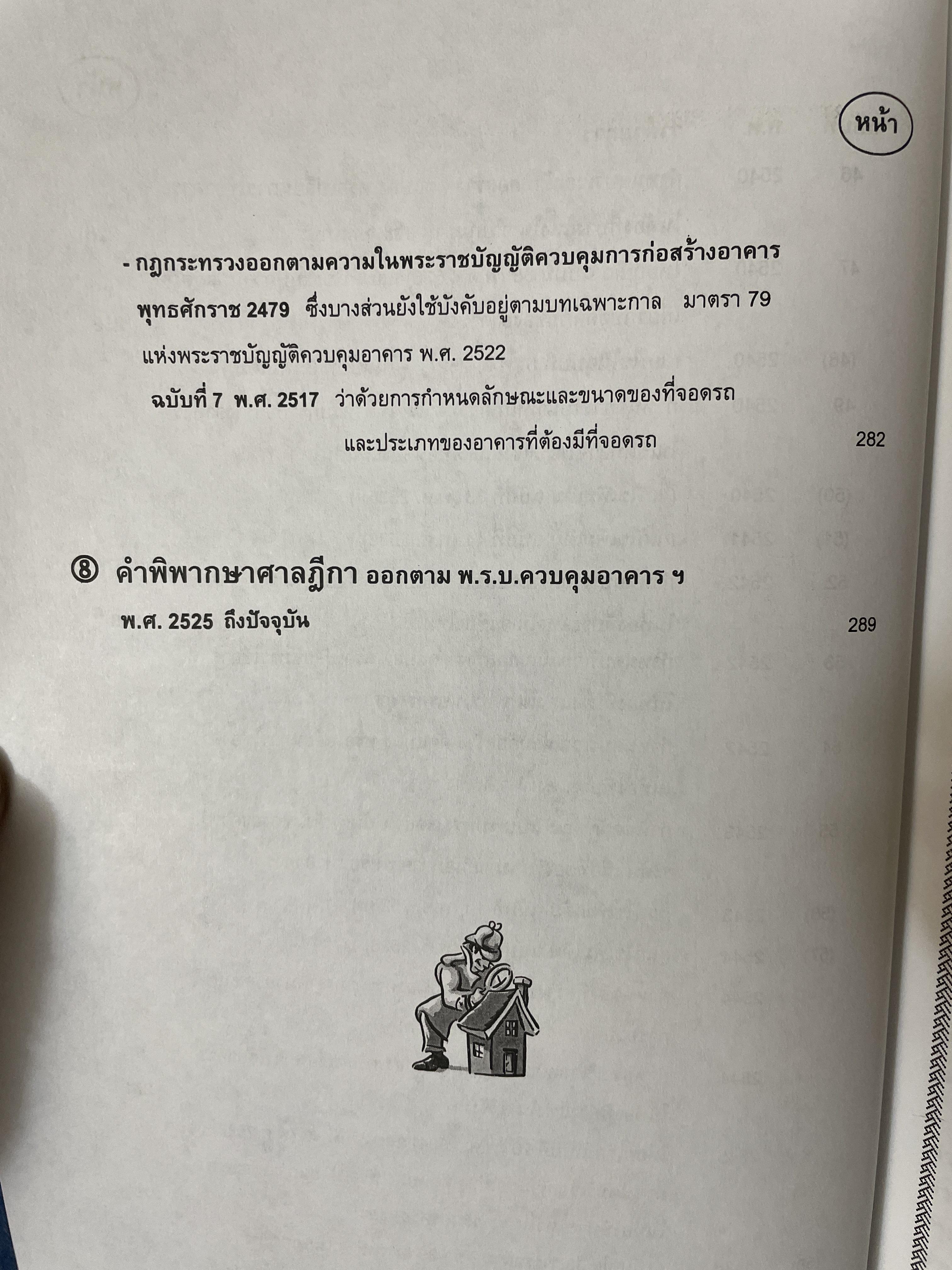 คู่มือในการปฎิบัติงาน ว่าด้วยกฎหมายควบคุมอาคาร. พร้อมด้วย ปัญหาและอุปสรรค การได้มาซึ่งกรรมสิทธิ์ ตอบข้อหารือ สาธารณสมบัติของแผ่นดิน 3 กก.