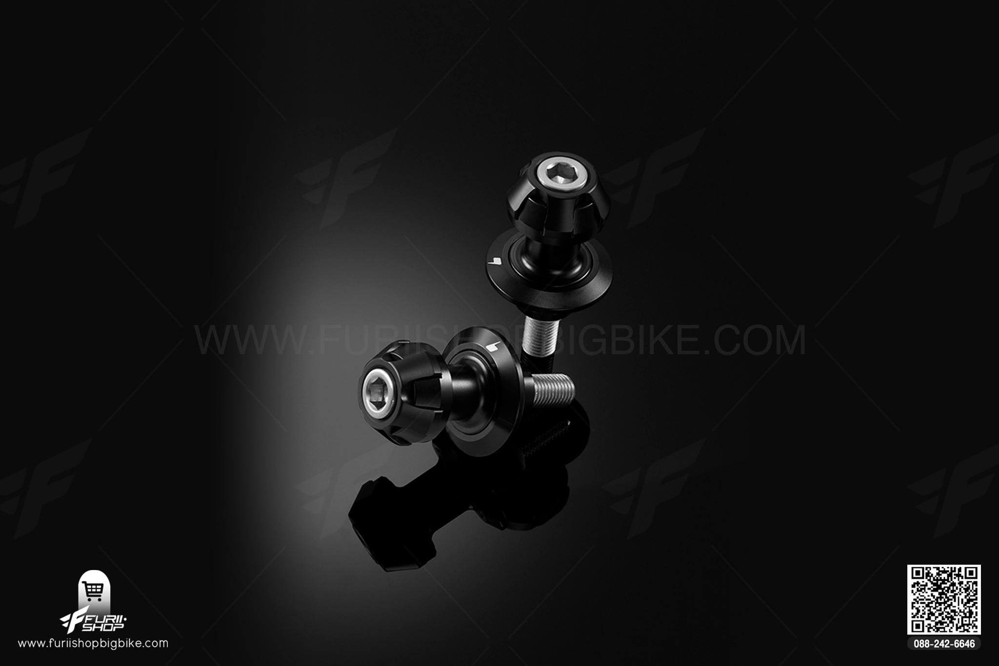 ตัวยกสแตน (Swing Arm Spools) Kawasaki ER-6n ABS (ปี 2012-2016) Black Edition