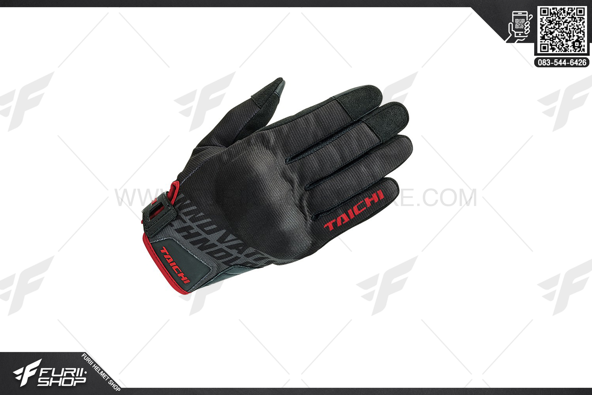 ถุงมือ Taichi RST 437 Black-Red
