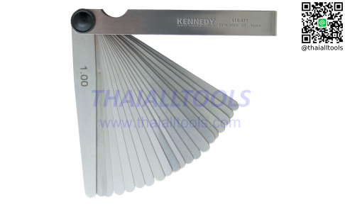 ฟิลเลอร์เกจ 4" 10 BLADE METRIC FEELER GAUGE KENNEDY