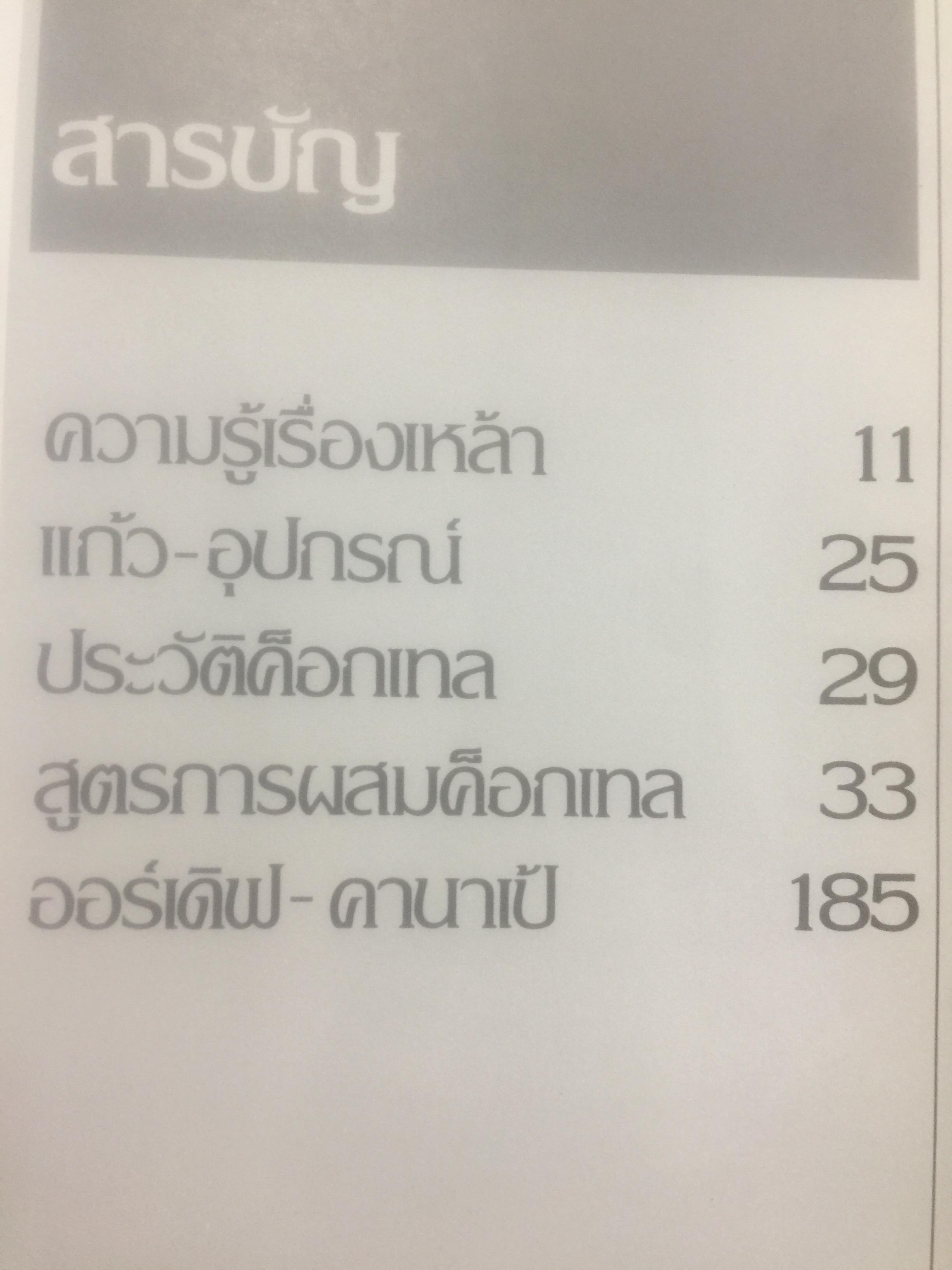 ตำรา การผสมค็อกเทล. รวมสูตร การผสมค็อกเทลจากโรงแรมชั้นนำ พร้อมความรู้พิเศษที่เกี่ยวข้องและตำรับการทำออร์เดิฟ-คานาเป้. ผู้เขียน ผ.ศ.ทัศนีย์ โรจน์ไพบูลย์และอาจารย์ศรีสมร คงพันธ์ุ 0 กก.