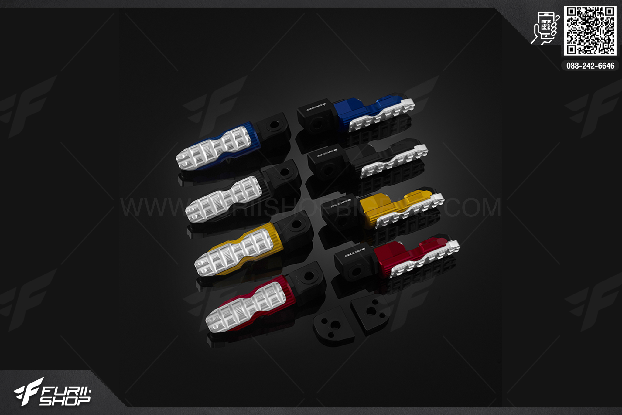 พักเท้าหลัง Rear Footrests Bikers Yamaha MT-03 (2016-2020)