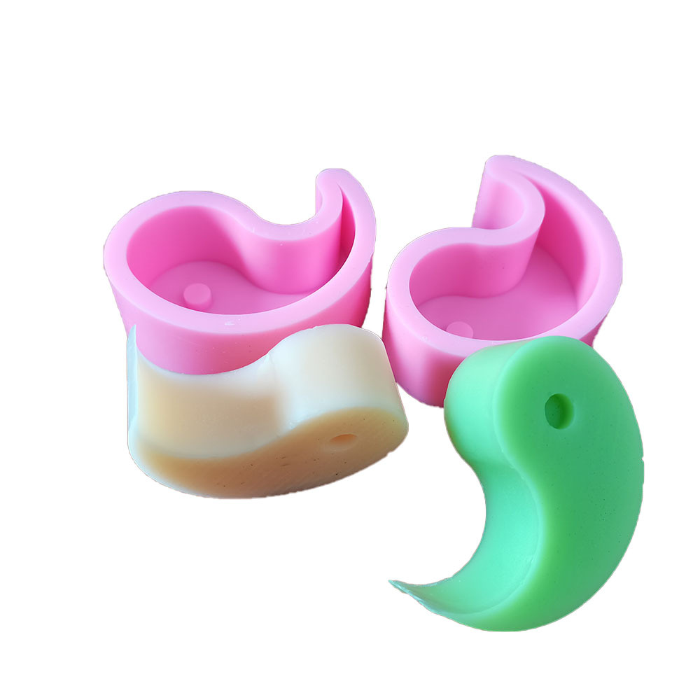 พิมพ์ซิลิโคน พิพม์หยินหย่าง แม่พิพม์เทียน สบู่