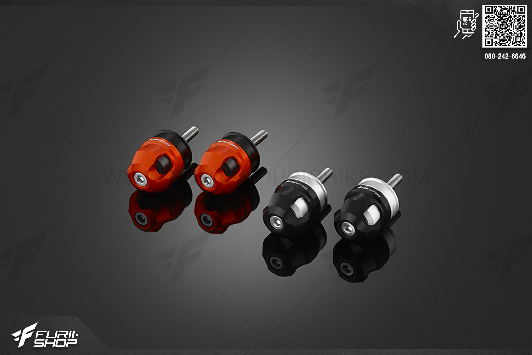 Handle Bar Caps (used with standard Handle Bar) (matt colour on base) KTM RC390 (2015-2017)