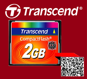 TransCend, CF Card, 2Gb, 133X,CompactFlash
