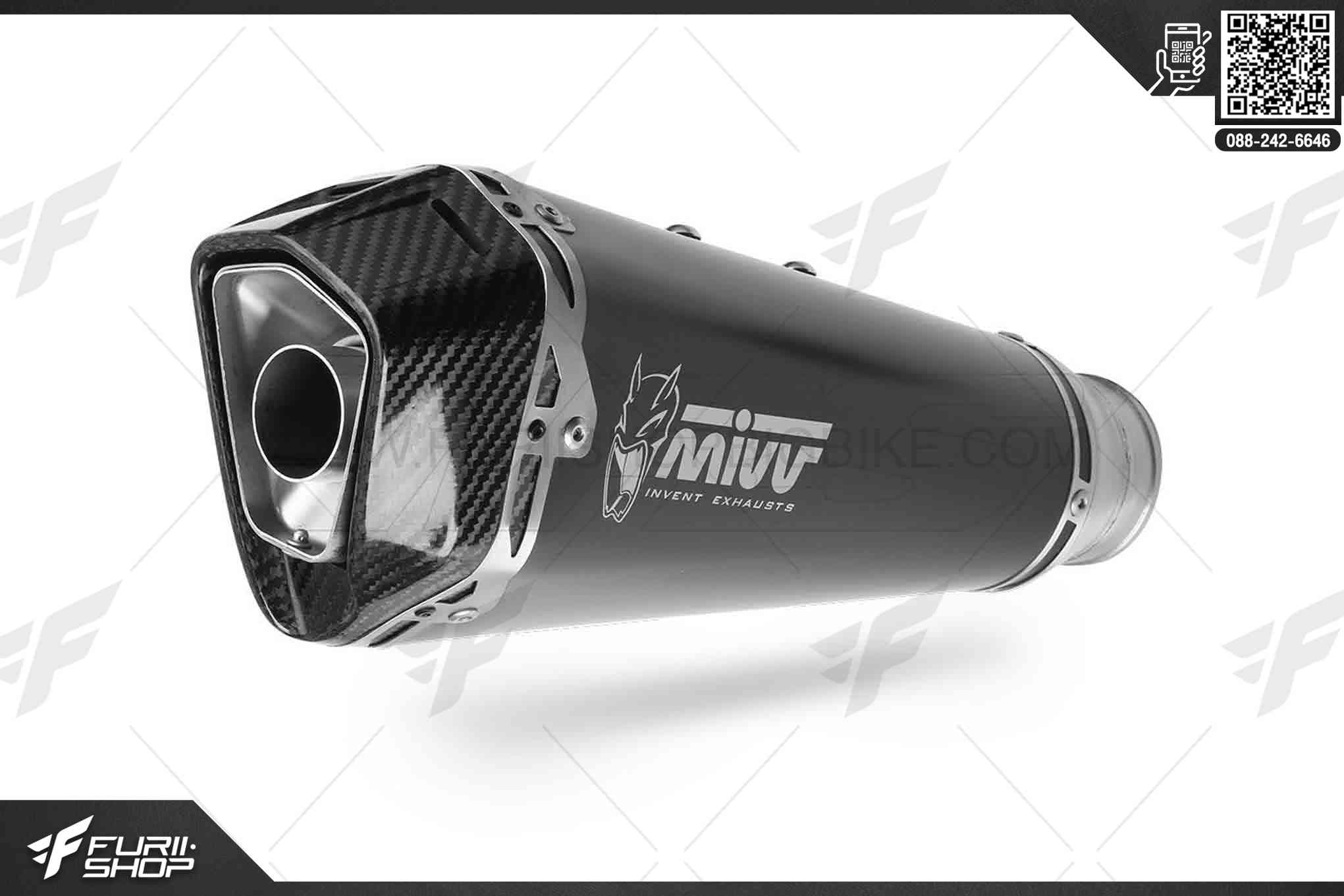 ท่อมอเตอร์ไซค์ MIVV FOR KAWASAKI Z900 DELTA RACE STEEL BLACK ท่อแต่ง ท่อสูตร ท่อบิ๊กไบค์ ท่อBigbike ท่อไอเสีย