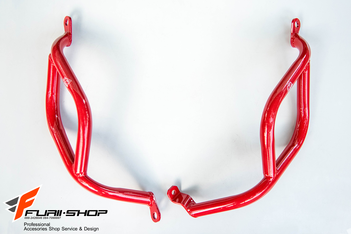แคชบาร์ K2 FACTORY สีแดง FOR YAMAHA MT-03